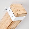 Oksbol Plafondlamp Hout licht, Wit, 1-licht