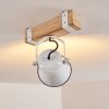 Oksbol Plafondlamp Hout licht, Wit, 1-licht