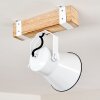 Oksbol Plafondlamp Hout licht, Wit, 1-licht