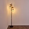 Barbengo Staande lamp Hout licht, Zwart, 2-lichts