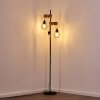 Barbengo Staande lamp Hout licht, Zwart, 2-lichts
