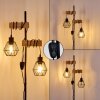 Barbengo Staande lamp Hout licht, Zwart, 2-lichts
