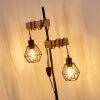 Barbengo Staande lamp Hout licht, Zwart, 2-lichts