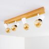 Barbengo Plafondlamp Hout licht, Wit, 4-lichts