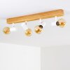 Barbengo Plafondlamp Hout licht, Wit, 4-lichts