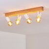 Barbengo Plafondlamp Hout licht, Wit, 4-lichts