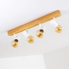 Barbengo Plafondlamp Hout licht, Wit, 4-lichts
