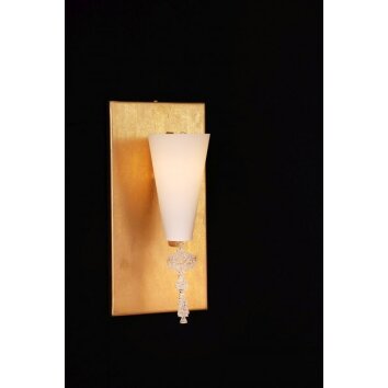 Holländer ART PYREX 1 Muurlamp Goud, 1-licht