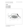 Lucide TUBE Inbouwstraler Nikkel mat, 1-licht