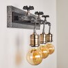 Vexan Muurlamp Grijs, Zwart, 3-lichts