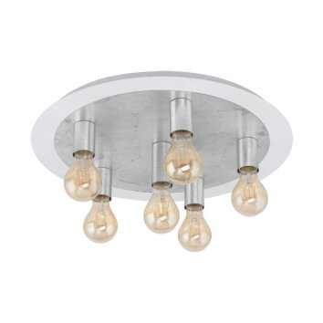 Eglo PASSANO Plafondlamp Zilver, Wit, 6-lichts