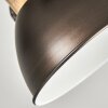 Orny Plafondlamp Antraciet, Hout licht, 2-lichts
