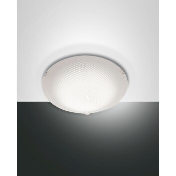 Fabas Luce Gera Plafondlamp LED Wit, 1-licht