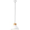 Brilliant Pullet Hanglamp Hout donker, Wit, 1-licht