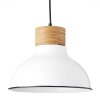 Brilliant Pullet Hanglamp Hout donker, Wit, 1-licht