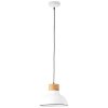 Brilliant Pullet Hanglamp Hout donker, Wit, 1-licht