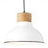 Brilliant Pullet Hanglamp Hout donker, Wit, 1-licht