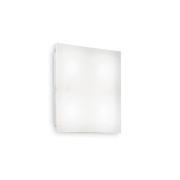 Ideallux FLAT Muurlamp Wit, 1-licht