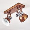 Gudo Plafondlamp Bruin, Brons, 2-lichts