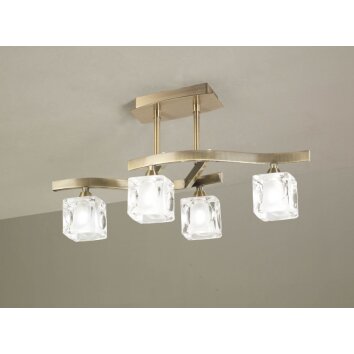 Mantra CUADRAX Plafondlamp Messing, 4-lichts