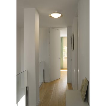 Faro Barcelona Side Plafondlamp LED Nikkel mat, Wit, 1-licht