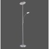 Leuchten-Direkt HANS Staande lamp LED roestvrij staal, 2-lichts