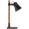 Brilliant Plow Tafellamp Hout donker, Zwart, 1-licht
