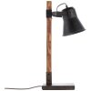 Brilliant Plow Tafellamp Hout donker, Zwart, 1-licht