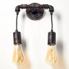 Kolyma Wandlamp Zwart-Goud, 2-lichts