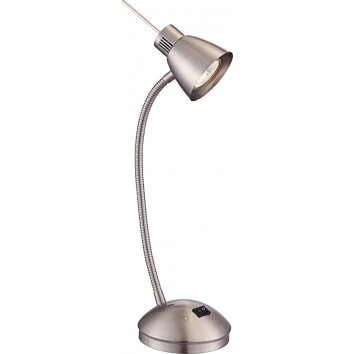 Globo NUOVA Tafellamp LED Nikkel mat, 1-licht