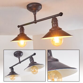 Nibyn Plafondlamp Bruin, 2-lichts