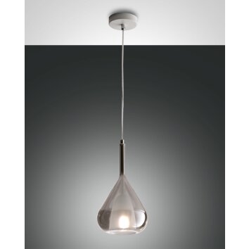 Fabas Luce Lila Hanglampen Rookkleurig, 1-licht