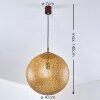 Vigra Hanger Bruin, Goud, 1-licht