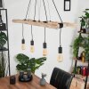 Yaak Hanglamp Bruin, Zwart, 4-lichts