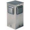 Albert Lampen 2119 Buitencontactdoos Roestvrijstalen kleur