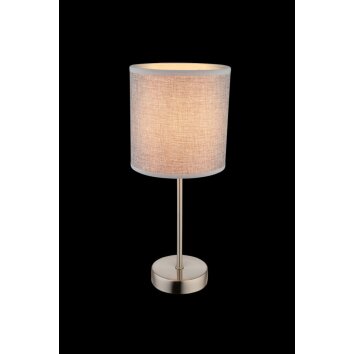 Globo PACO Tafellamp Nikkel mat, 1-licht