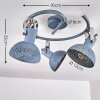 Ronia Plafondlamp Grijs, 3-lichts