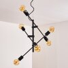 Coppet Hanger Zwart-Goud, 6-lichts