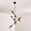 Coppet Hanger Zwart-Goud, 6-lichts