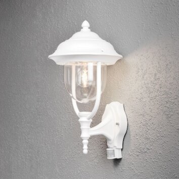 Konstsmide PARMA Muurlamp Wit, 1-licht, Bewegingsmelder