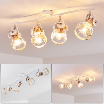 Barbacena Plafondlamp Wit, 4-lichts