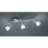 Trio LEVISTO Plafond spot LED Nikkel mat, 3-lichts