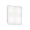 Ideallux FLAT Plafondlamp Wit, 4-lichts