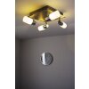 Trio CLAPTON Plafondlamp LED Aluminium, Chroom, roestvrij staal, 4-lichts