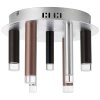 Brilliant Living Cembalo Plafondlamp LED Bruin, 7-lichts