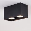 Awuna Plafondlamp Zwart, 2-lichts