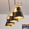 Berkeley Hanger Hout licht, Zwart, 4-lichts