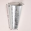 Zera Muurlamp Zilver, 1-licht