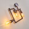 Kolyma Wandlamp Zwart-Goud, 3-lichts