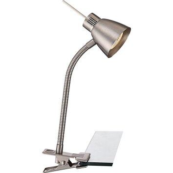 Globo NUOVA Tafellamp LED Nikkel mat, 1-licht